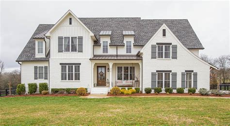 whitbrick house metal roof|white brick exterior.